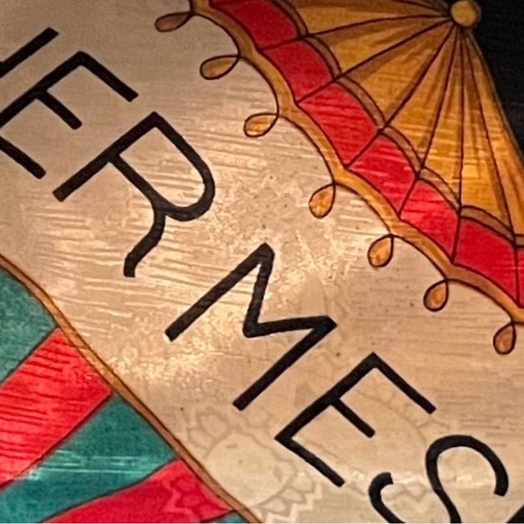 Hermes Hot Air Balloon square scarf, 90cm x 90cm. Excellent condition - Picture 5 of 5